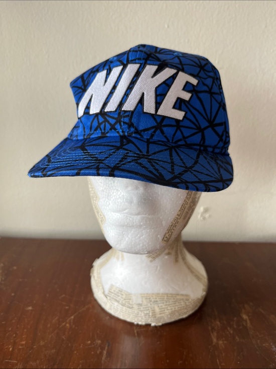 Nike Other - Nike Blue Graphic Five-Panel Cap with White Logo
